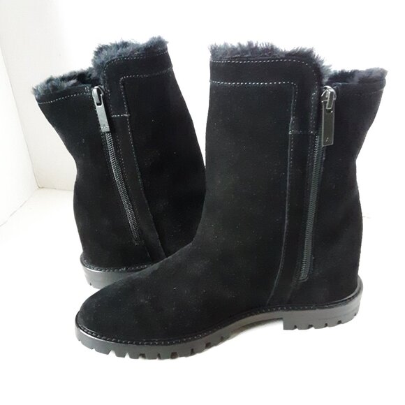 Aquatalia Women's Black Suede Winter Boot size 6.5M - Picture 1 of 10